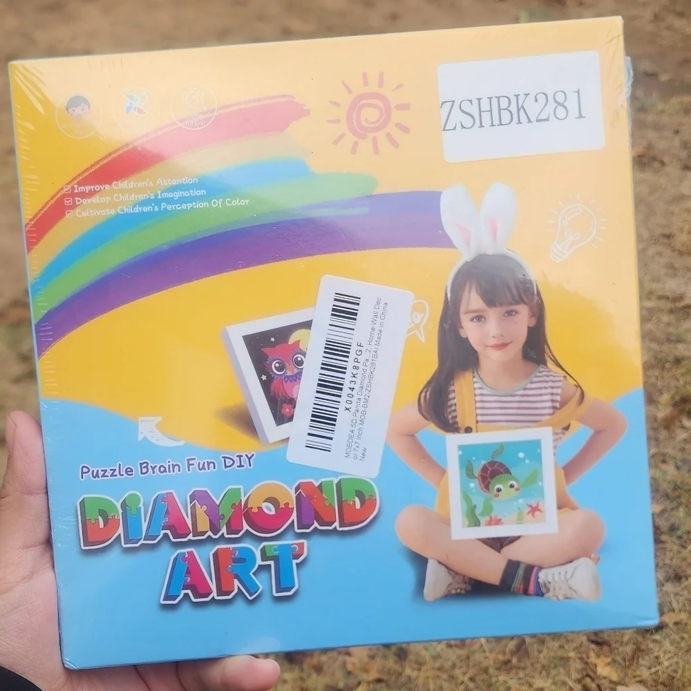 Genius maker Diamond Art Kits with Frame, 5D Diamond Art Kits